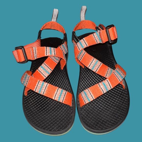 Chaco Kids Sandals ZX1 Ecotread Block Grenadine Strap Hiking Shoe Size 13 - Picture 2 of 5